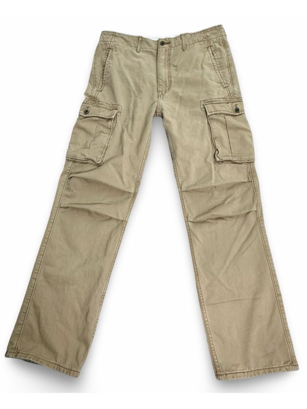 Levi's Cargo Pants Mens W34 L34 Tan Utility Workwear PC9-12462-0010 White Tab